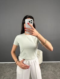 AS Soft Su Yeşili Crop T-shirtGausTSHIRTGU007908