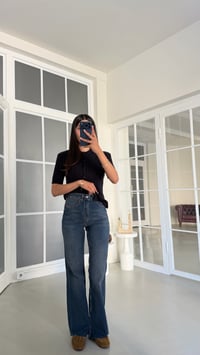Koyu Mavi Kesik Paça Push Up Jean GAUS-02070GAUSDenim PantsGAUS-02070