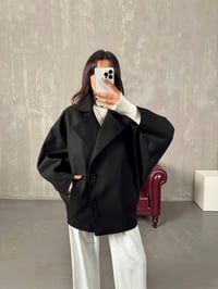 Cowe Siyah Yarasa Model Astarlı Kaşe KabanGausKABANGU00903814