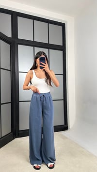 Mavi Beli Lastikli Tencel Denim Pantolon GAUS-01474GAUSDENİM PANTOLONGAUS-01474