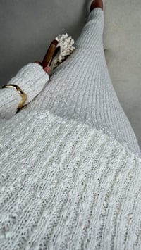 Ekru Elbise Pelerin Triko İkili Takım GAUS-01194GAUSELBİSEGAUS-01194