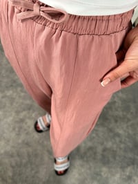 Mina Pudra Tensel Kumaş Şalvar PantolonGausPANTOLONGU004727