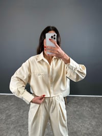 Gabardin Arkası Düğme Detaylı Gömlek GausGÖMLEKGU004380