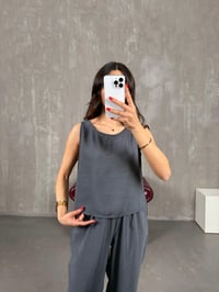 Antrasit Sıfır Kol Tensel Takım Gaus00165GausTAKIMGU1001383