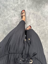 Solvit Siyah Havuç Model Rahat PantolonGausPANTOLONGU008356