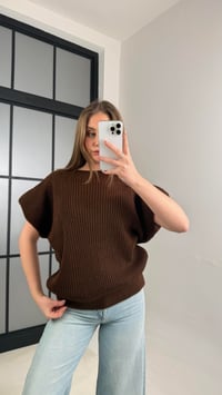 Kahve Vatkalı Triko Kazak GAUS-01092GAUS الكنزات GAUS-01092