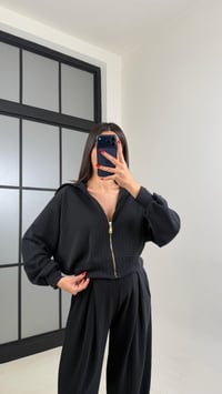 Füme Hırka Beli Lastikli Pantolon OYS Model Premium Modal Takım GAUS-01023GAUSTAKIMGAUS-01023