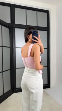 Pembe İp Detaylı Korse GAUS-01426GAUSBLUZGAUS-01426