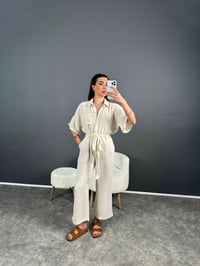 Krem Müslin Kemerli Tulum GausTULUMGU007272