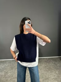 Zr Muadil Lacivert Süveterli Tshirt GausTSHIRTGU004060