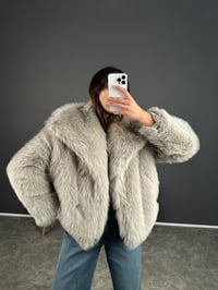 ZR Muadil  Açık Gri Viral KürkGausMONTGU002605