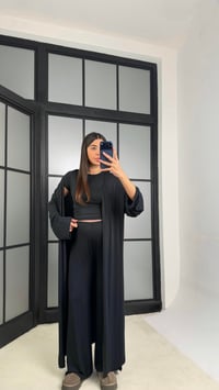 Siyah Kaşmir Yumuşak Dokulu Likralı 3'lü Premium Takım GAUS-01171GAUSSuitsGAUS-01171