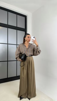 Camel Kemerli Cepli Palazzo Pantolon GAUS-00142GAUSPANTOLONGAUS-00142