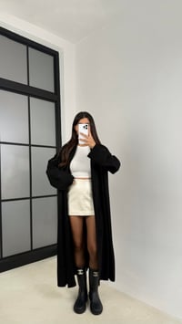 Siyah Uzun Premium Triko Hırka GAUS-00116GAUSHIRKAGAUS-00116