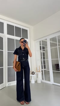 Lacivert Ceket Pantolon İkili Likralı Denim Takım GAUS-01826GAUSSuitsGAUS-01826