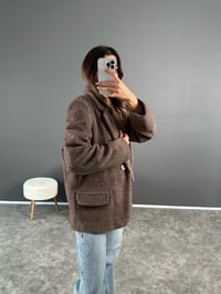 Kahve Premium Yumoş Kaşe Ceket GausCEKETGU002789