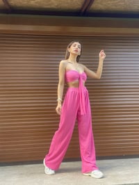 Abella Pembe Crop Pantolon TakımGausTAKIMGU00383
