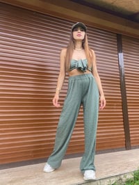 Abella Yeşil Crop Pantolon TakımGausTAKIMGU00335