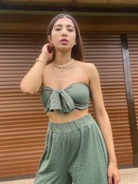 Abella Yeşil Crop Pantolon TakımGausTAKIMGU00335