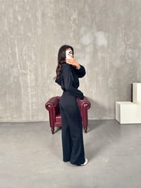Galew Siyah Oys Modal Kumaş TakımGausTAKIMGU00904002