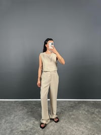 Alonsa Premium Bağcıklı Keten İkili Takım GausTAKIMGU008193