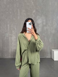 Haki Gömlek Pantolon Bürümcük Takım Gaus00232GausTAKIMGU1001533