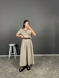 Fleur Açık Vizon Zr Model Etek Bluz Takım GausTAKIMGU008177