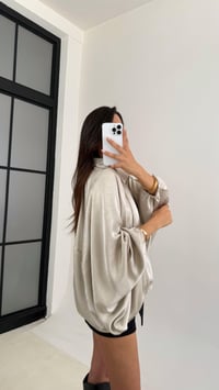 Taş Saten Bomber Ceket GAUS-00118GAUSCEKETGAUS-00118