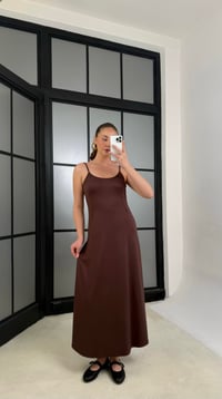 Kahve Gömlek Elbise İkili Modal Kumaş Takım GAUS-01218GAUSTAKIMGAUS-01218