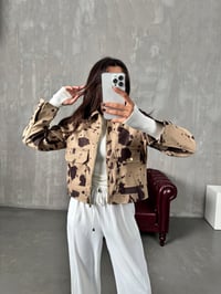 Lote Kahve Dama Desenli Astarlı Ceket GausCEKETGU00903823