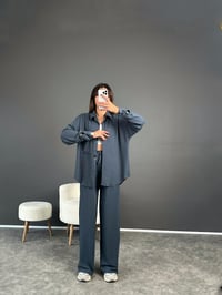 Samira Mavi Yumuşak Fitilli İkili TakımGausTAKIMGU002558