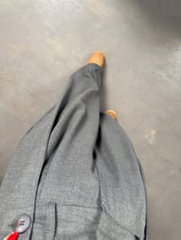 Frank Gri Önden Düğmeli Pileli Bol Poliviskon PantolonGausPANTOLONGU00904261