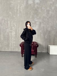 Zeus Siyah Üç İplik Şardonlu Eşofman TakımıGausTAKIMGU00903833