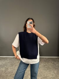 Zr Muadil Lacivert Süveterli Tshirt GausTSHIRTGU004060