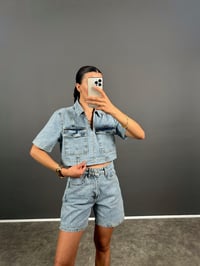 Zr Model Denim Şortlu Takım GausTAKIMGU008521