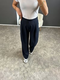 Pascal Lacivert Beli Lastikli PantolonGausPANTOLONGU004275