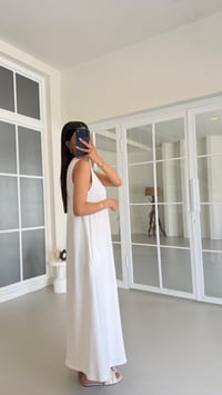 Beyaz Sıfır Kol Basic Modal Elbise GAUS-01522GAUSELBİSEGAUS-01522