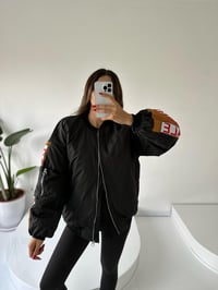 Arkası Baskılı Oversize Mevsimlik Bomber MontGausMONTGU001999