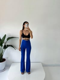 Aymila Mavi Çımalı İspanyol PantolonGausPANTOLONGU001551