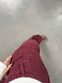 Revin Bordo ZR Model Wide Leg JeanGausDENİM PANTOLONGU10064