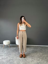 Alfonsa Taş Şalvar Pensli PantolonGausPANTOLONGU002511