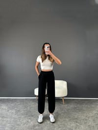 Siyah Oysh Modal Jogger Pantolon GausPANTOLONGU002881