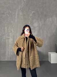 İrina Kahve Kırçıllı Atkı Detaylı Astarlı CeketGausCEKETGU00904274