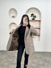 Dany Bej Kaz Ayağı Desenli Astarlı Kaşe Blazer CeketGausCEKETGU00903769