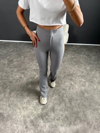 Penny Gri Yüksek Bel Kanca Düğmeli İspanyol PantolonGausPANTOLONGU004304