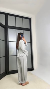 Gri Beli Ayarlanabilir Vatkalı Bluz Eşofman Takım GAUS-01307GAUSSuitsGAUS-01307