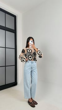 Buz Mavisi Yüksek Bel Mom Jean Gaus00549GausDenim PantsGU1002280