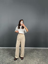 Taş GK Gold Düğmeli Beli Lastikli PantolonGausPANTOLONGU008098