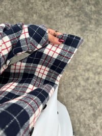 Raga Lacivert Kareli Kaşe Oduncu Oversize GömlekGausGÖMLEKGU00903660