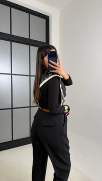 Siyah Kemerli ZR Model Pantolon GAUS-00816GAUSPANTOLONGAUS-00816